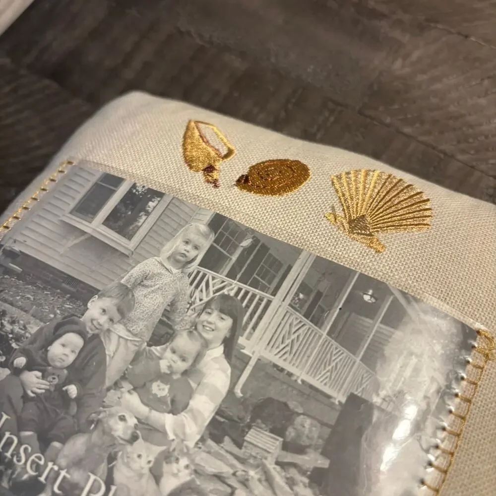 Pillow with Photo Insert “Our Vacation” 9x9 Square